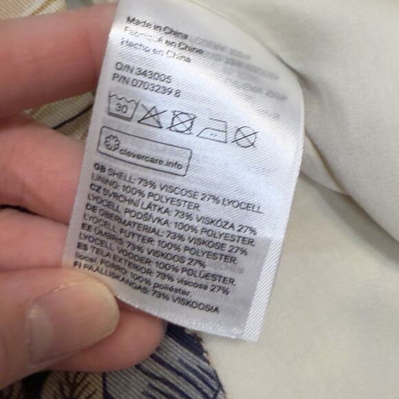 Morris & Co x H&M Sz. 2 Pimpernel Floral Art Nouveau Jacket Blazer - Picture 12 of 15